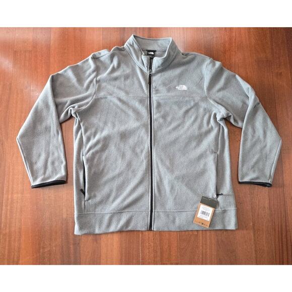 New The North Face Men’s Anchor Full Zip Fleece Jacket Sz 2xl Lightweight - Picture 1 of 6